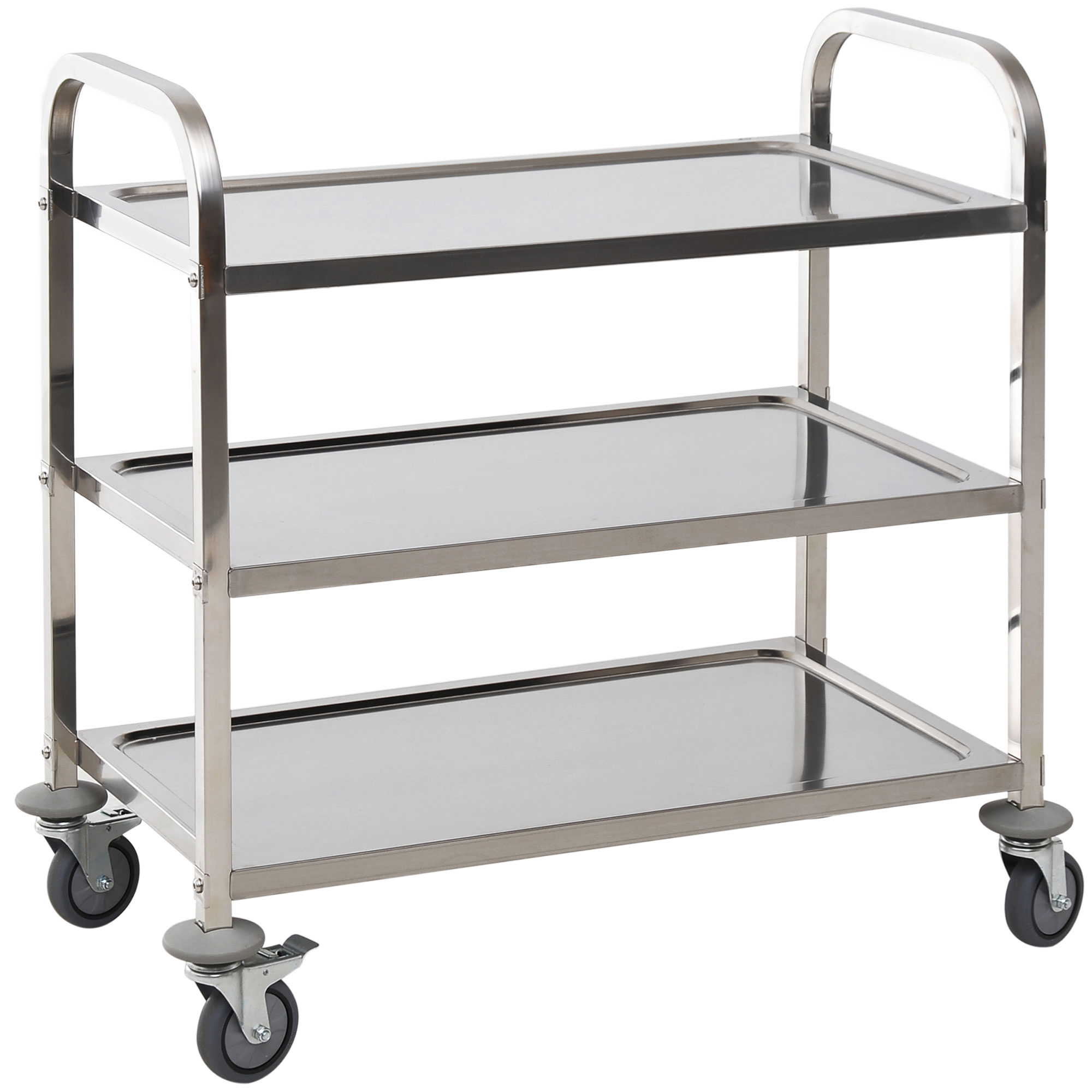 Carrito Cocina Åland Acero Inox con Ruedas Plata