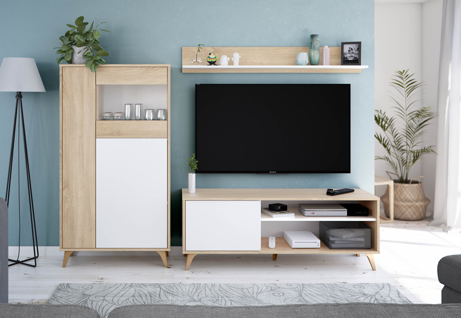 Vitrina Selma Blanco Artik 77 cm