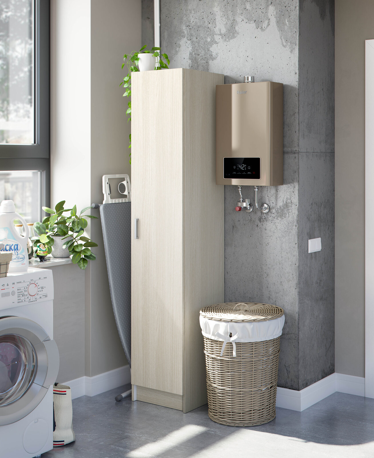 Armario Gunnar 1 puerta roble 37 cm con envío a Santander