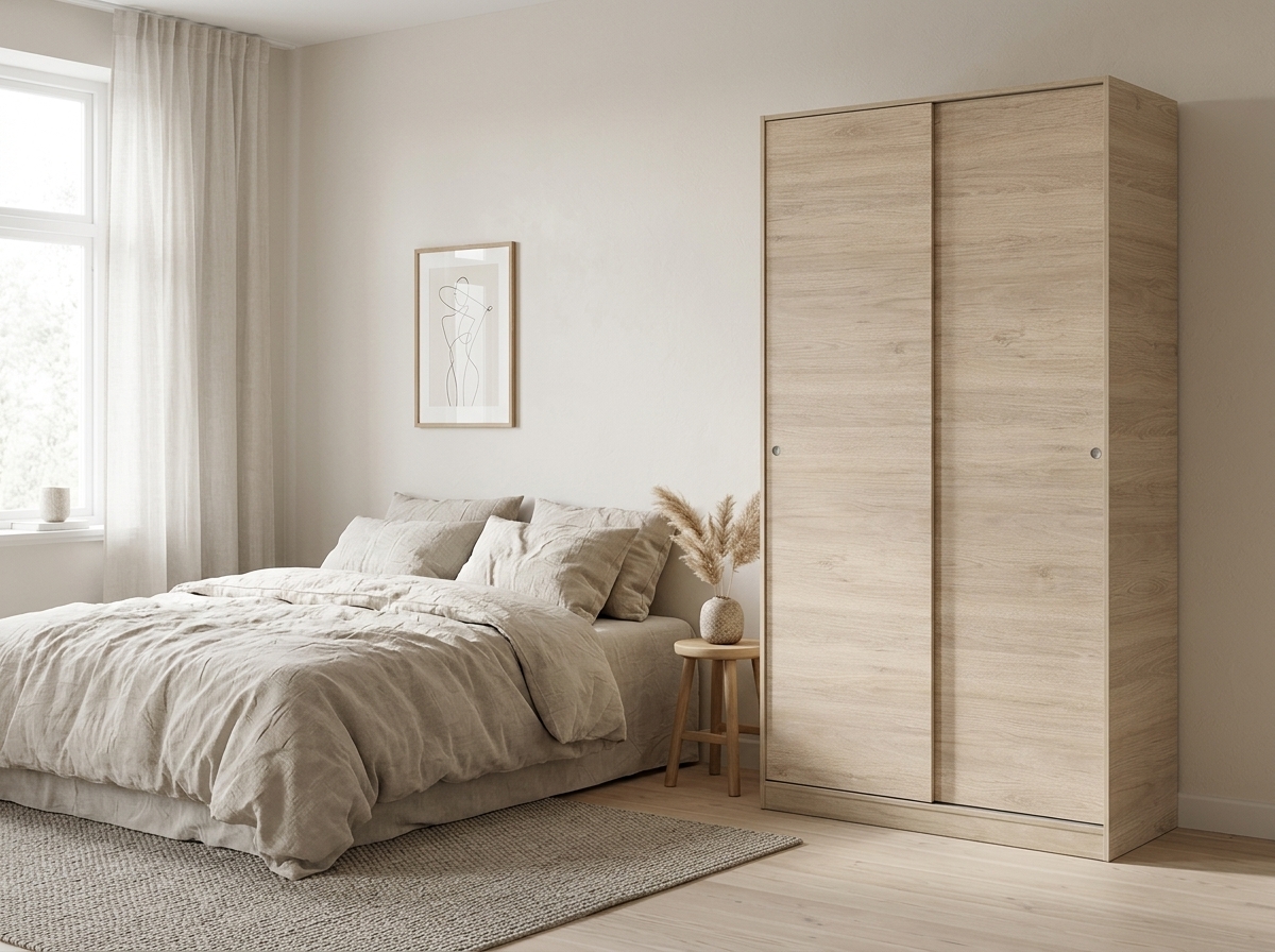 Armario Oslo correderas 100 cm · roble con envío a Palencia