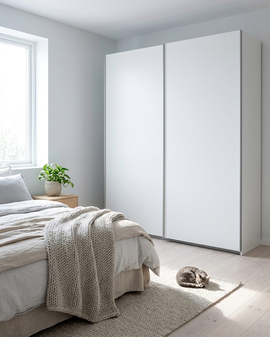 Muebles nórdicos en Palencia: Armario Oslo correderas 120 cm · blanco