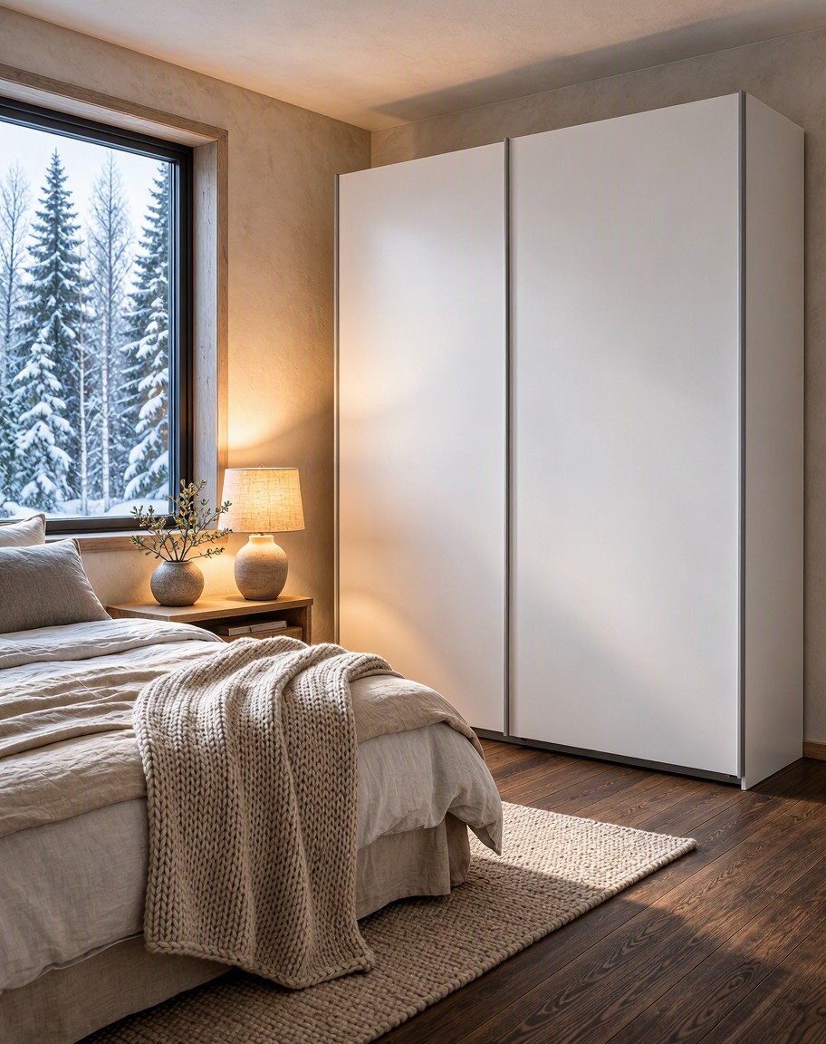 Muebles nórdicos en Bilbao: Armario puertas correderas nórdico Oslo · blanco 180 cm