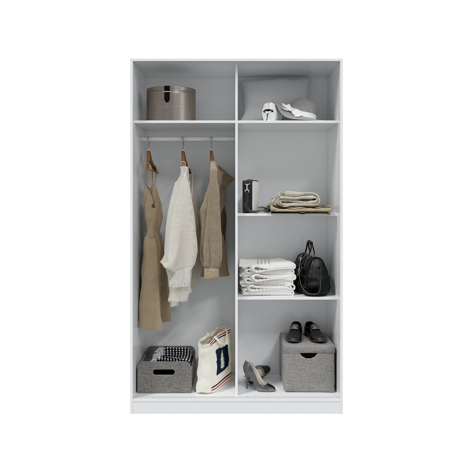 Armario Sigurd 2 puertas correderas blanco brillo 120 cm con envío a Vitoria-Gasteiz
