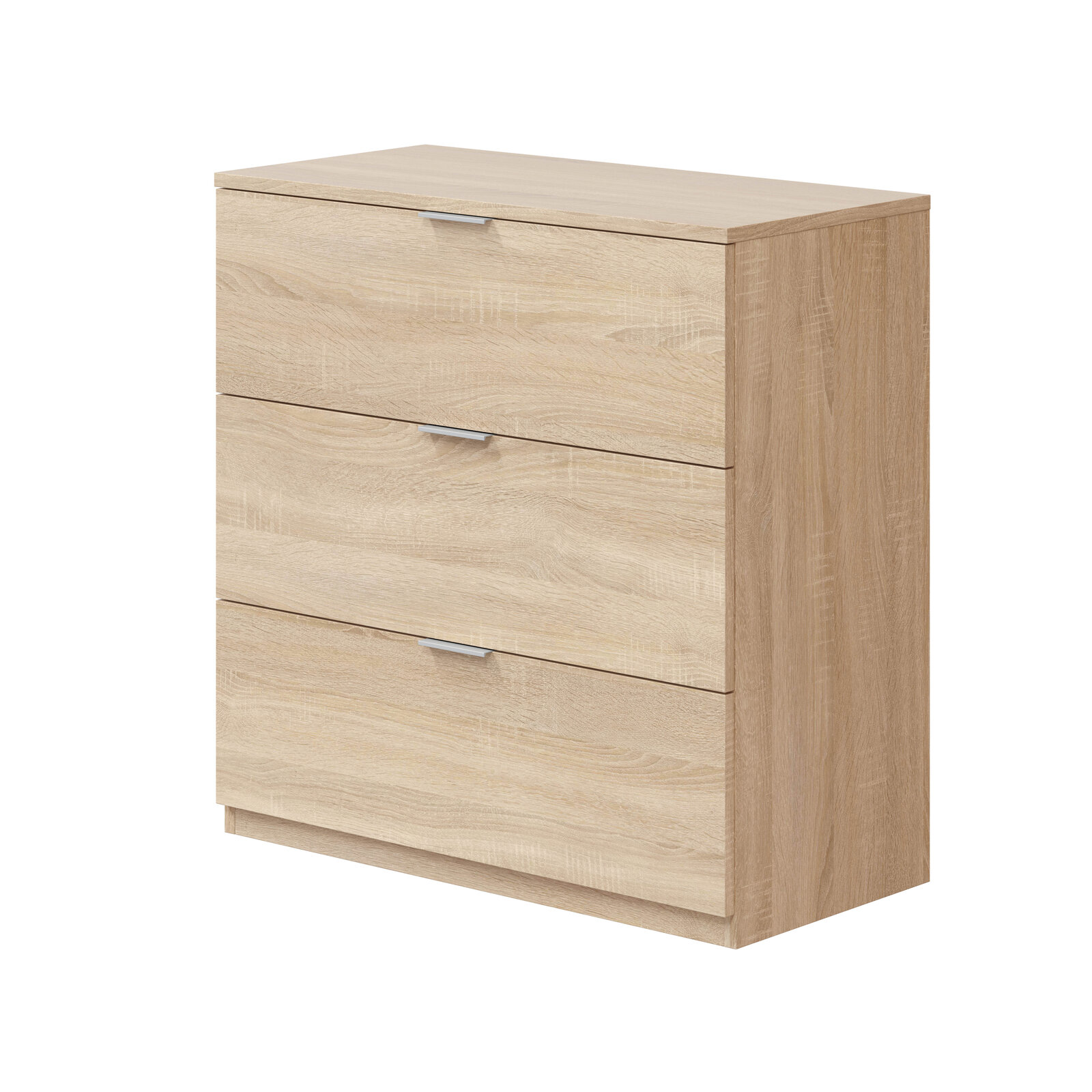 Cómoda Rasmus 3 cajones roble nórdico 77 cm con envío a Soria