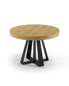 Mesa de comedor redonda extensible Lyngen