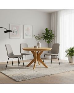 Mesa de comedor redonda extensible Tromsø