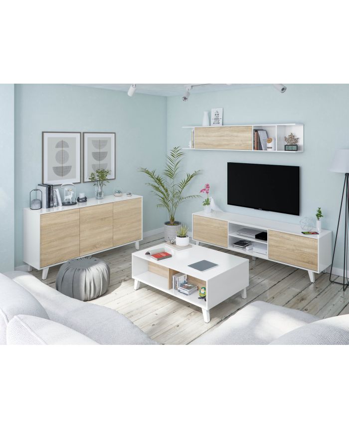 Aparador Viggo Blanco Brillo 154 cm