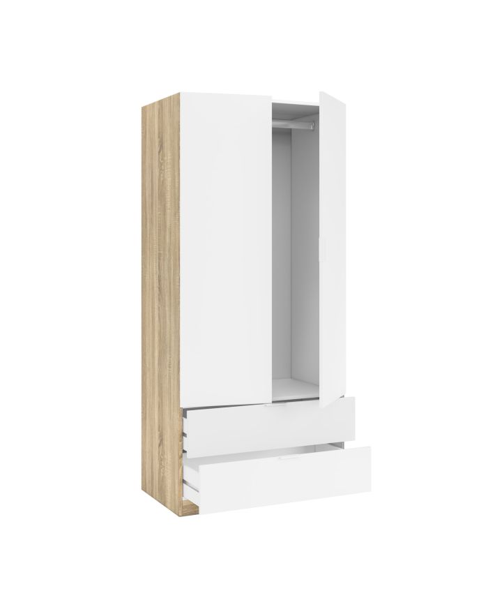 Armario Ole Blanco Artik y Roble Canadian 81 cm