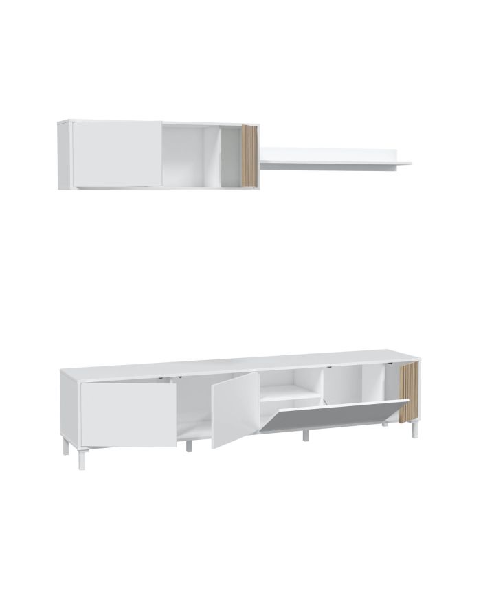Viggo · Mueble TV nórdico mediterráneo 200 cm