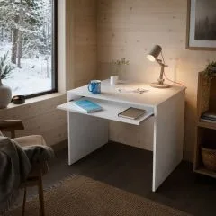 Escritorio Aksel blanco nórdico 90 cm