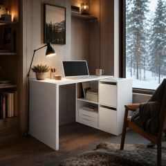 Escritorio Greta blanco nórdico 152 cm