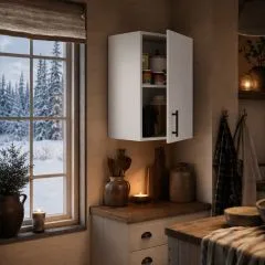 Mueble de cocina de colgar Trygve 1 puerta blanco brillo 40 cm
