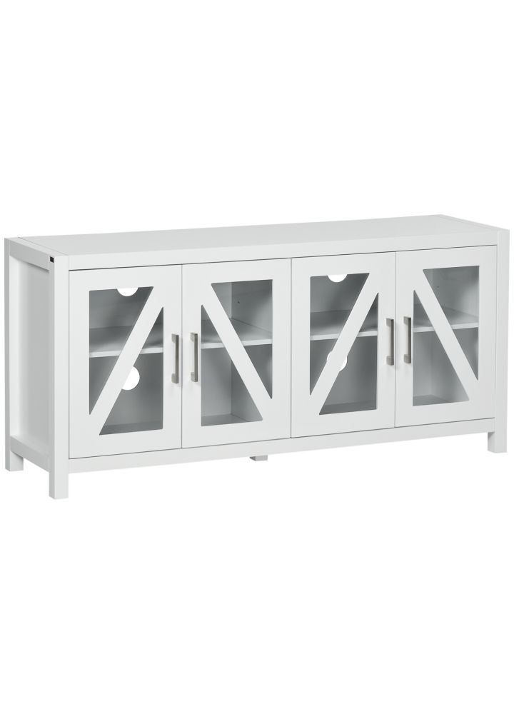 Mueble TV Bergen Vitrinas Blanco