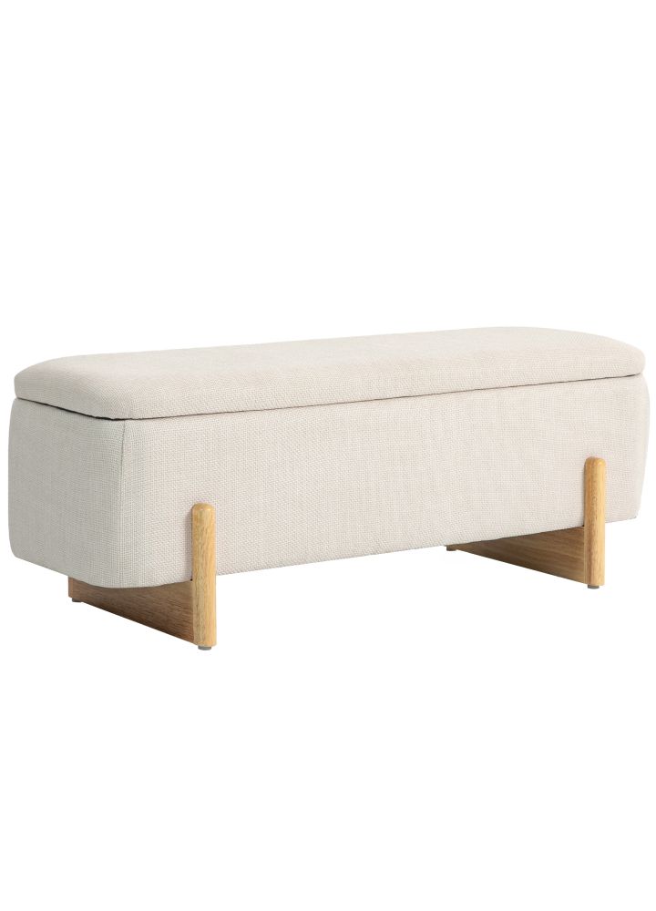 Taburete Jokkmokk Almacenaje Lino Crema