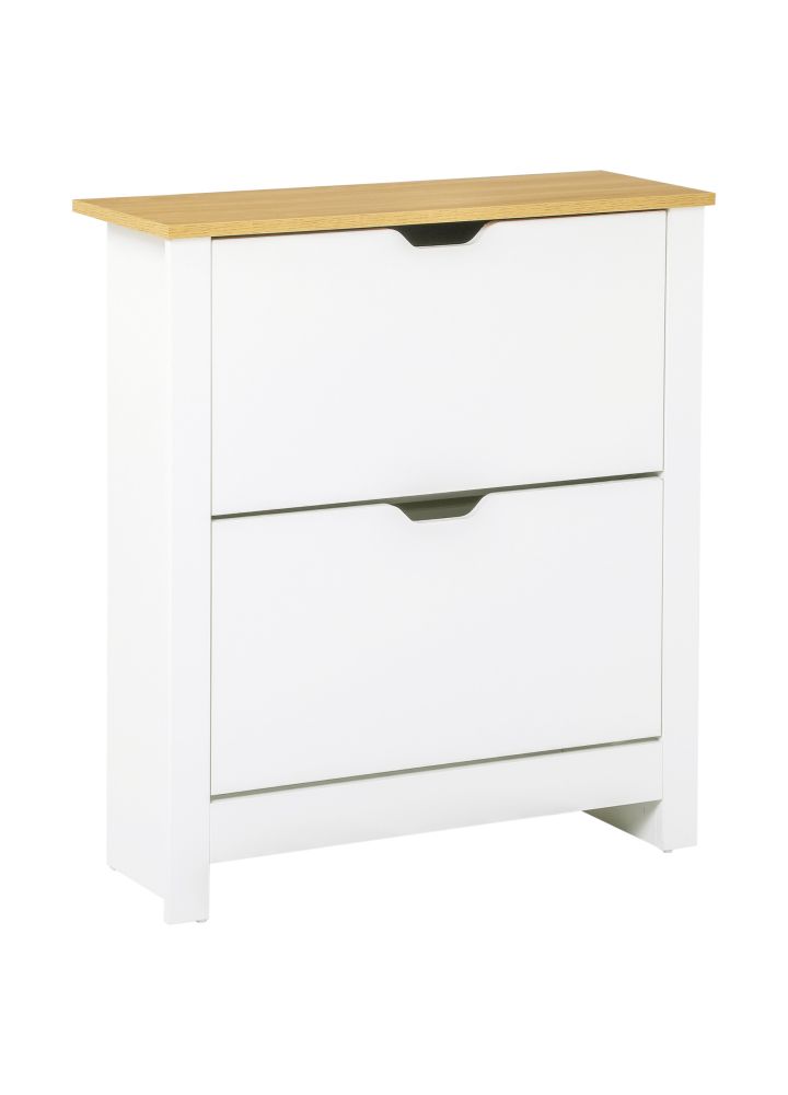 Zapatero Nordkapp Cajones Abatibles Blanco