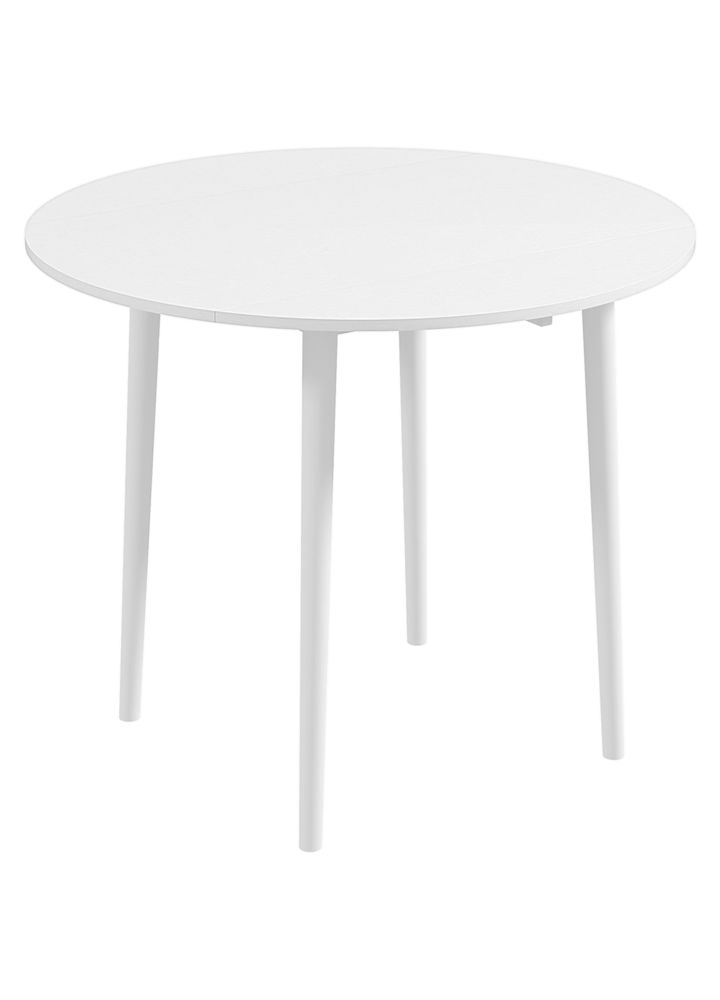 Mesa Comedor Malmö Plegable Redonda Blanco