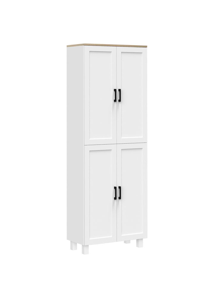 Alacena Stavanger 4 Puertas Estantes Ajustables Blanco