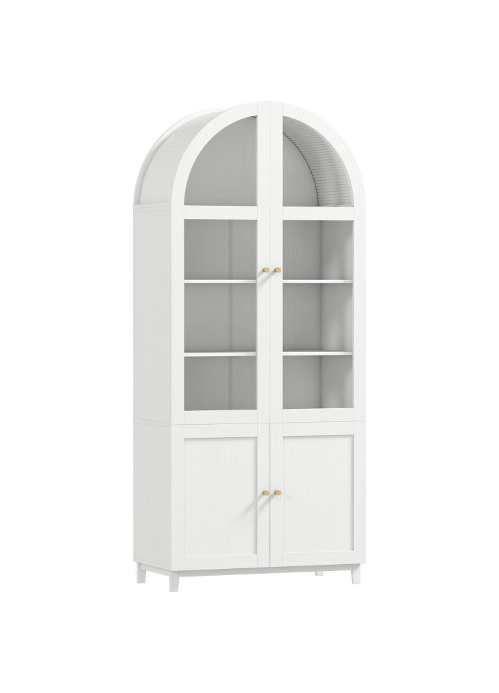 Vitrina Drammen 4 Puertas Acrílico Blanco