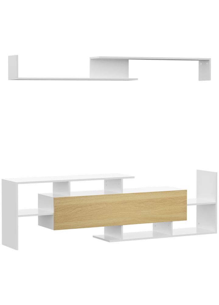 Conjunto Salón Tromsø Blanco y Natural
