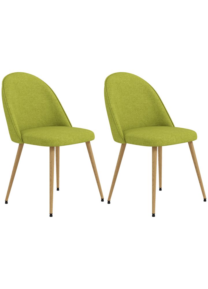 Pack 2 Sillas Kuopio Lino Verde