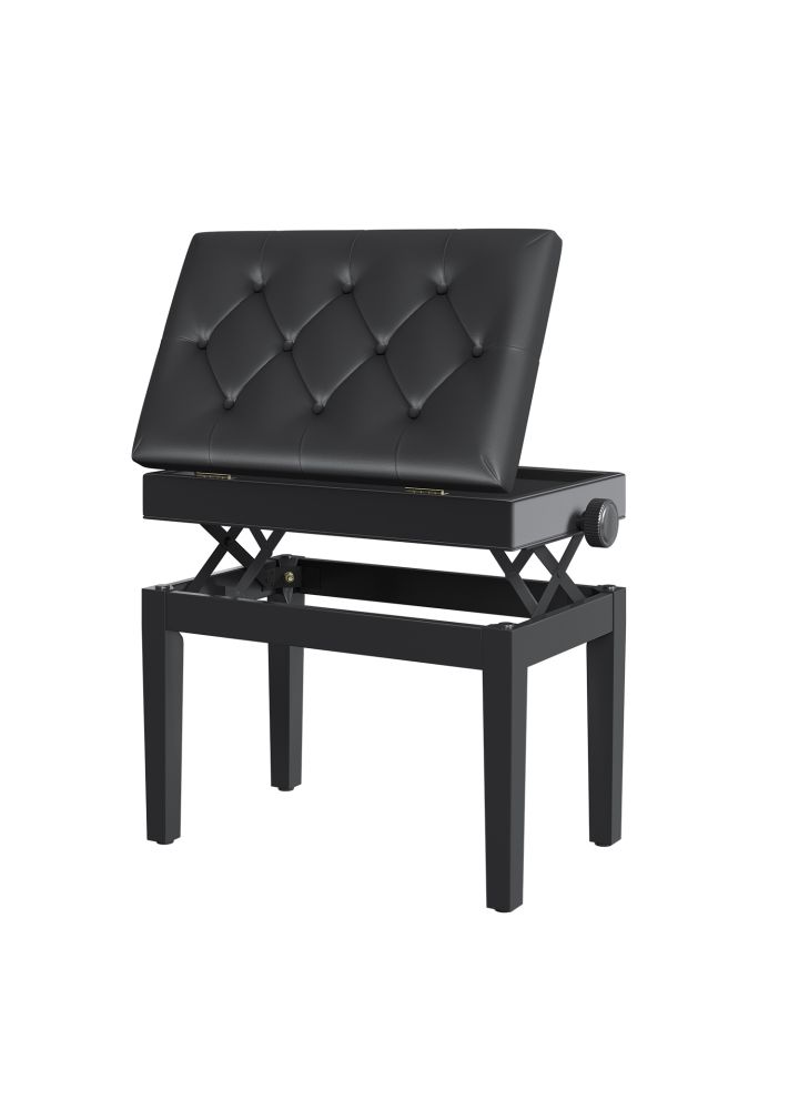 Banqueta Piano Kalmar Ajustable Negro