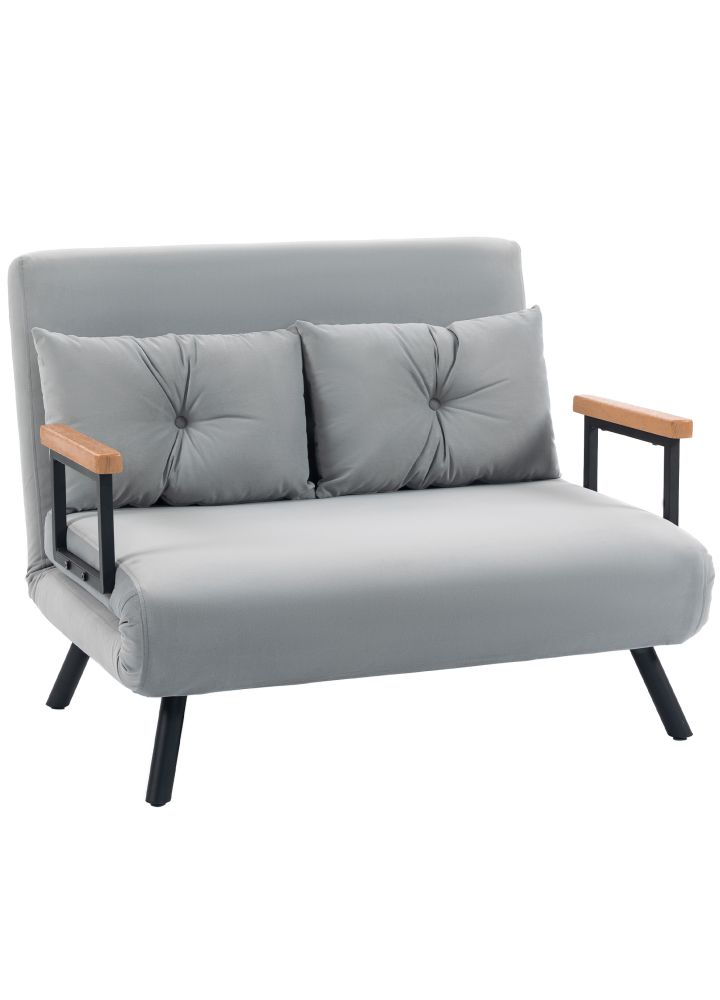 Sofá Cama Trondheim 4en1 2 Plazas Gris