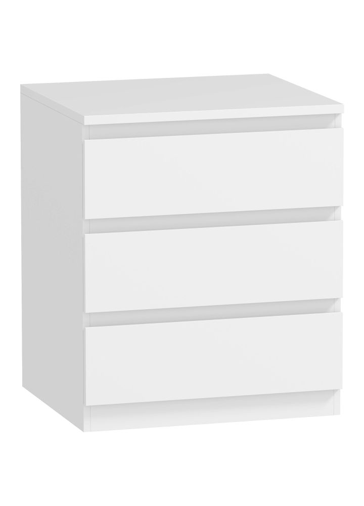 Cómoda Kalmar 3 Cajones Compacta Blanco
