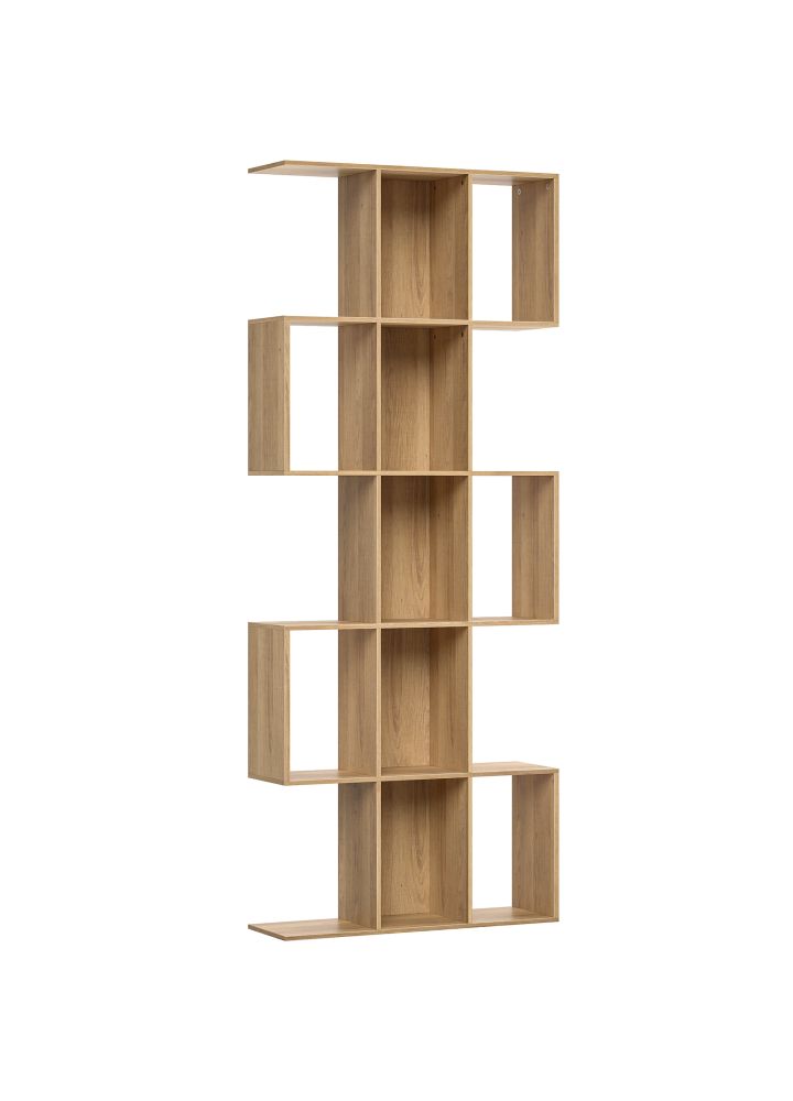 Librería Tampere Forma S 5 Niveles Roble