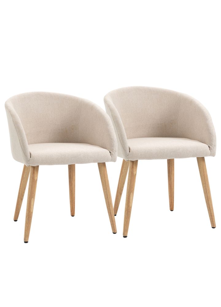 Set 2 Sillas Kuopio Nórdicas con Brazos