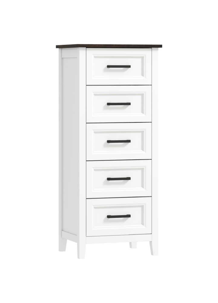 Cómoda Malmö Estrecha Alta Blanco