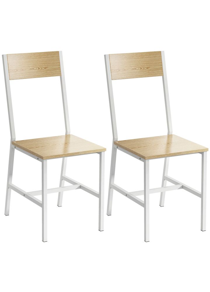 Pack 2 Sillas Helsinki Respaldo Inclinado Natural