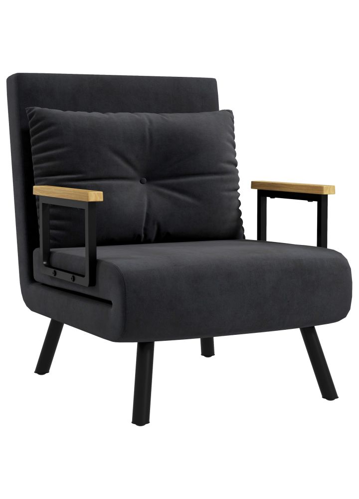 Sillón Cama Lillehammer 4en1 Plegable Negro