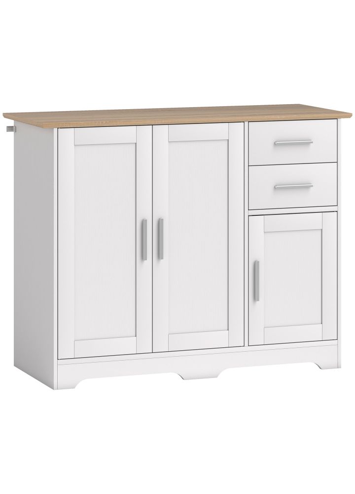 Aparador Turku Moderno Blanco y Madera