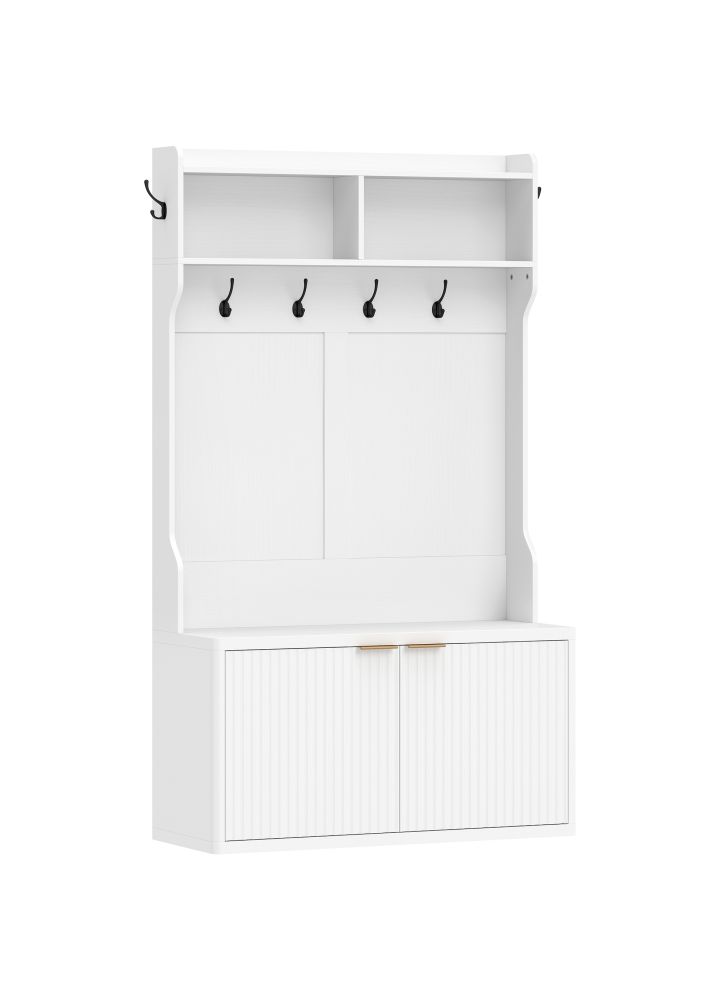 Perchero Bodø 4en1 Zapatero Blanco