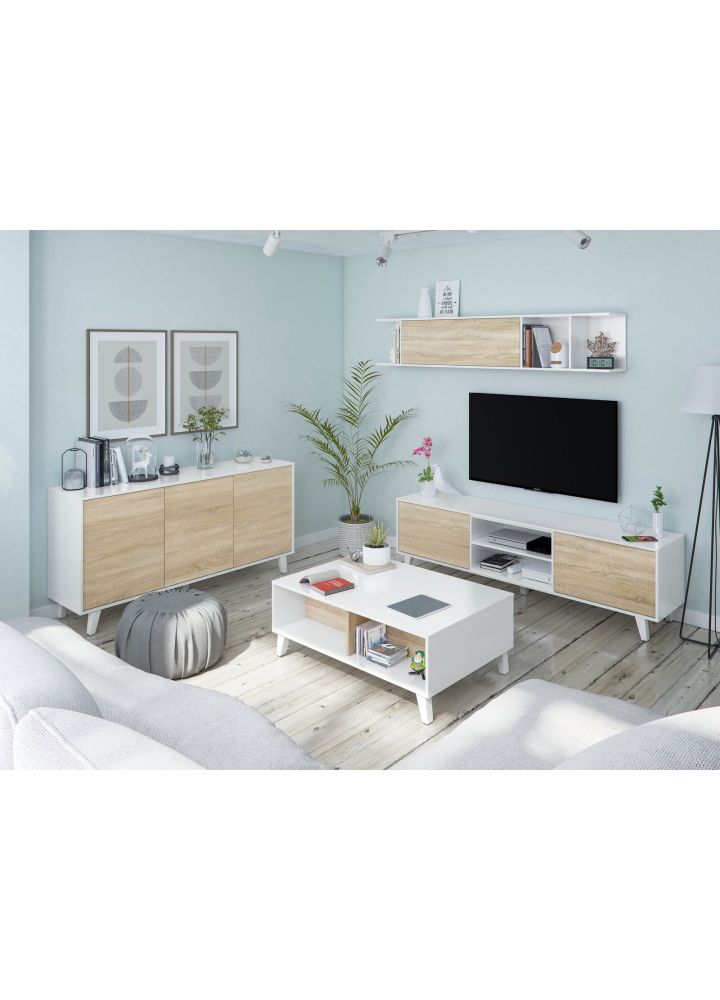 Aparador Viggo Blanco Brillo 154 cm