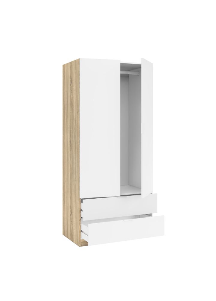 Armario Ole Blanco Artik y Roble Canadian 81 cm