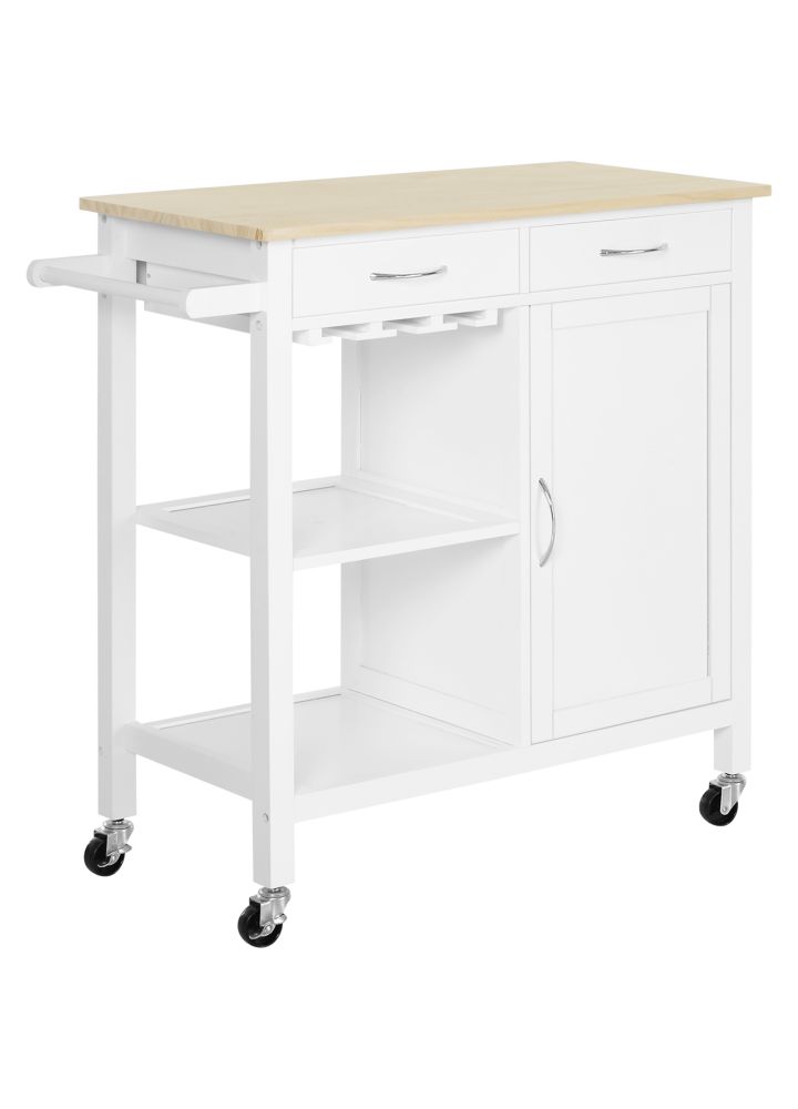 Carro Cocina Porvoo Multiusos Estante Cajón Armario