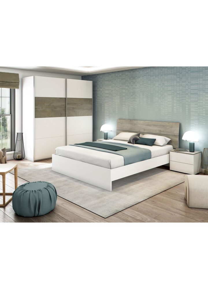 Cabecero Ylva Blanco Artik con Mesitas 176 cm
