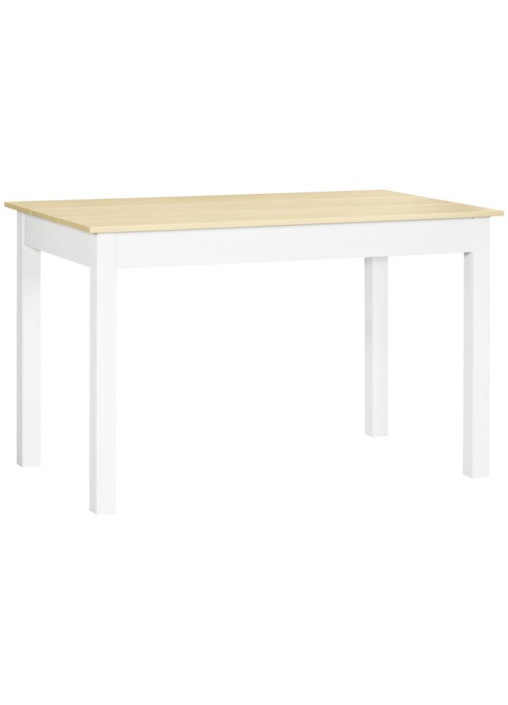 Mesa Comedor Malmö Moderna Roble y Blanco