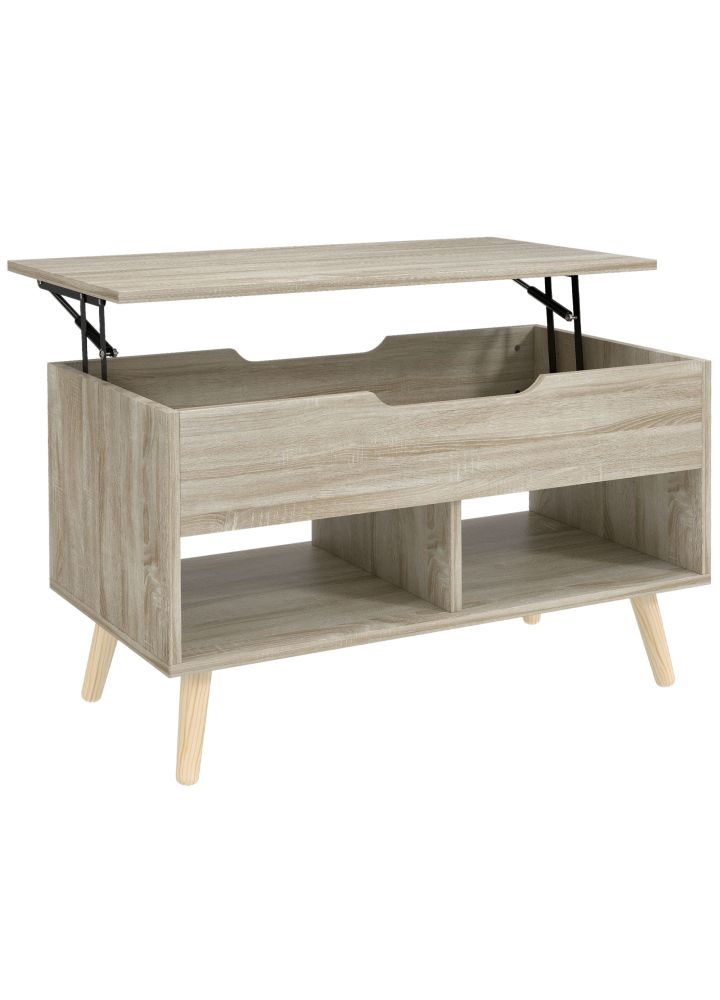 Mesa Centro Odense Elevable Natural