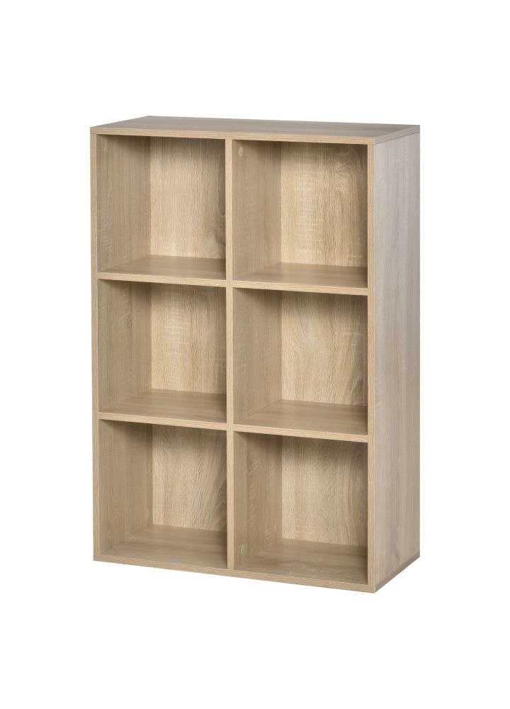 Librería Lund 6 Cubos Roble