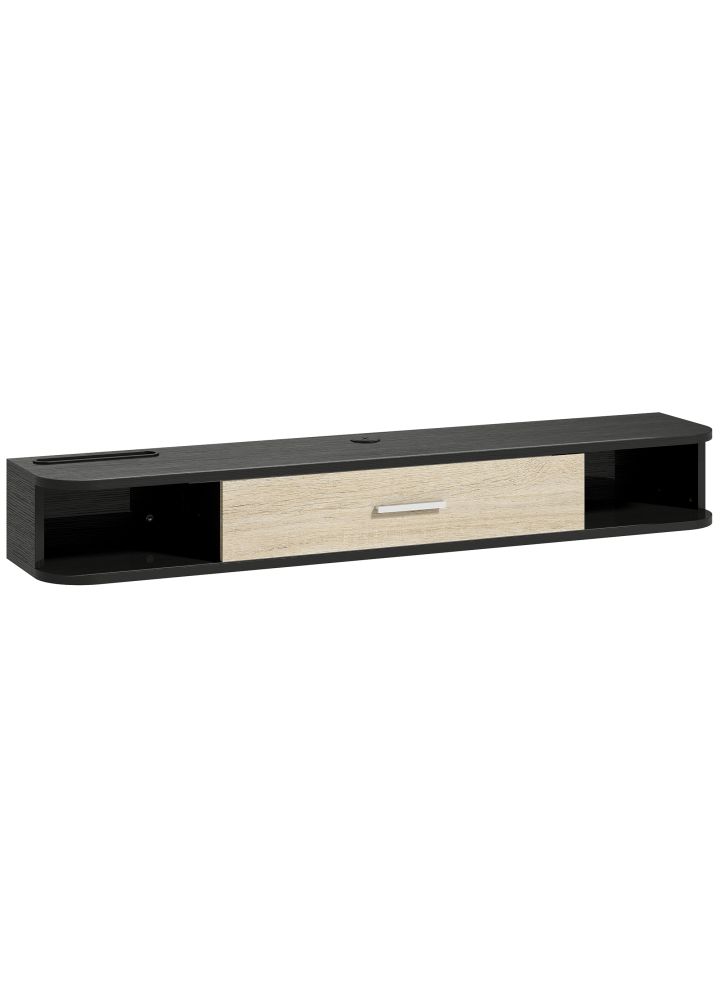 Mueble TV Bergen Suspendido Negro