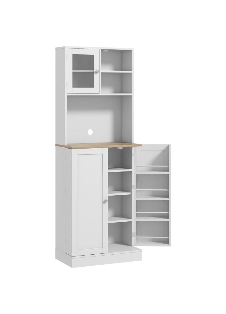 Alacena Stavanger 3 Puertas Estantes Ajustables Blanco