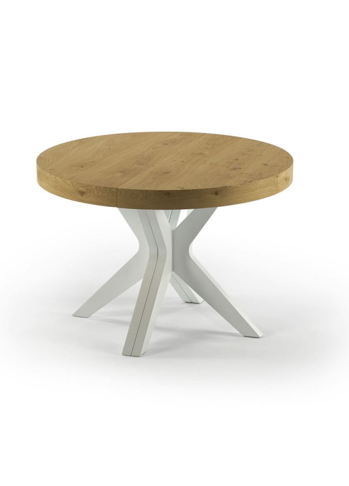Mesa de comedor redonda extensible Hardanger
