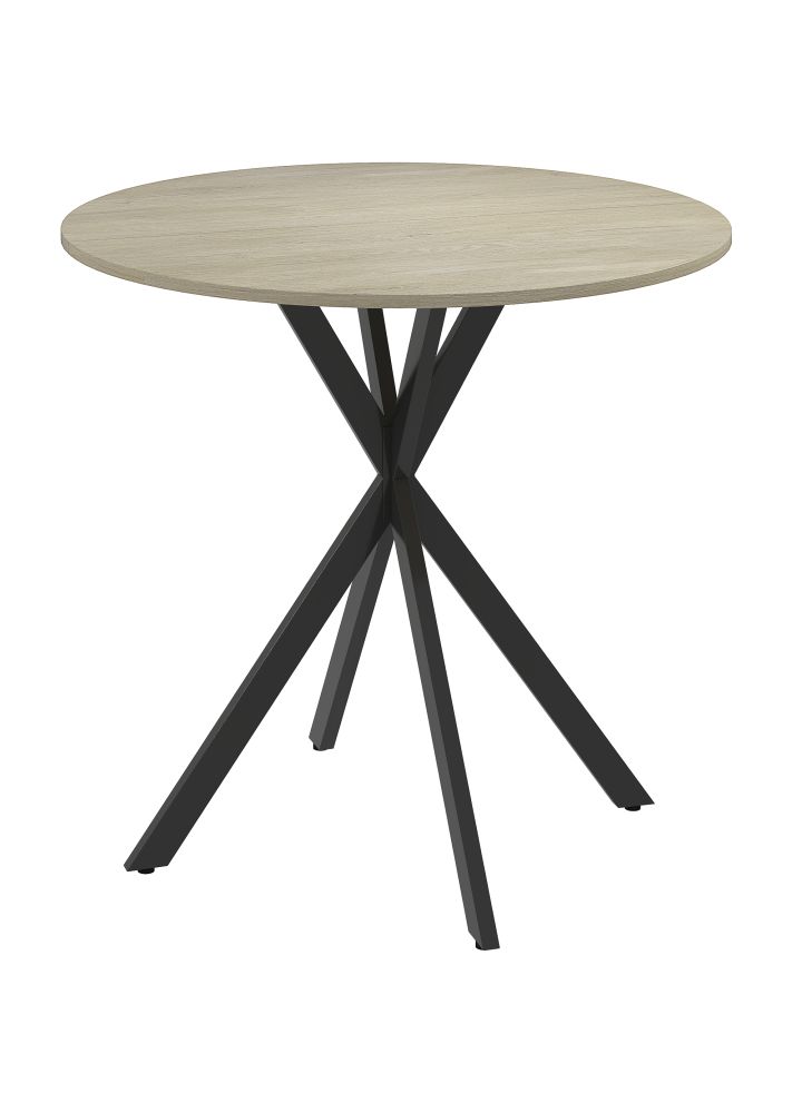 Mesa Comedor Malmö Redonda Blanco Roble