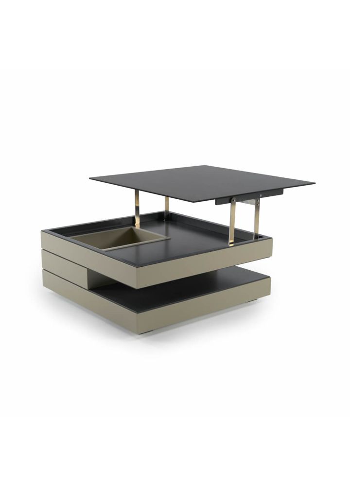 Mesa de centro elevable cuadrada Loen