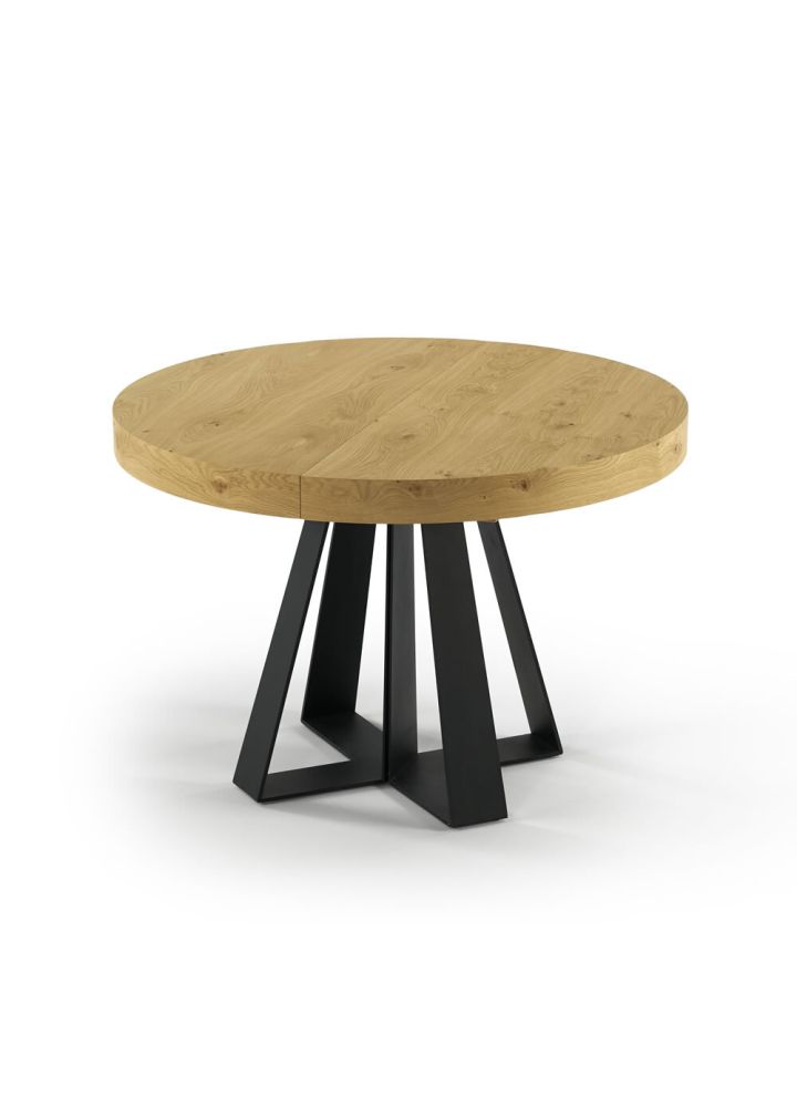 Mesa de comedor redonda extensible Lyngen