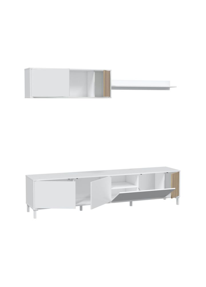 Viggo · Mueble TV nórdico mediterráneo 200 cm