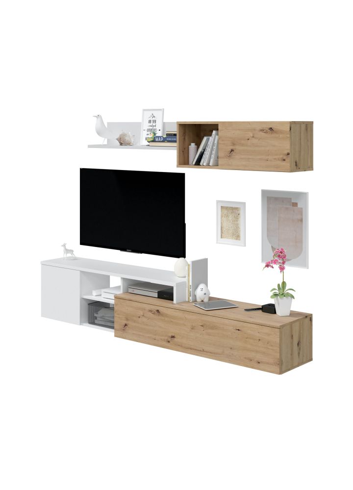 Mueble TV Viggo Blanco Artik 221 cm