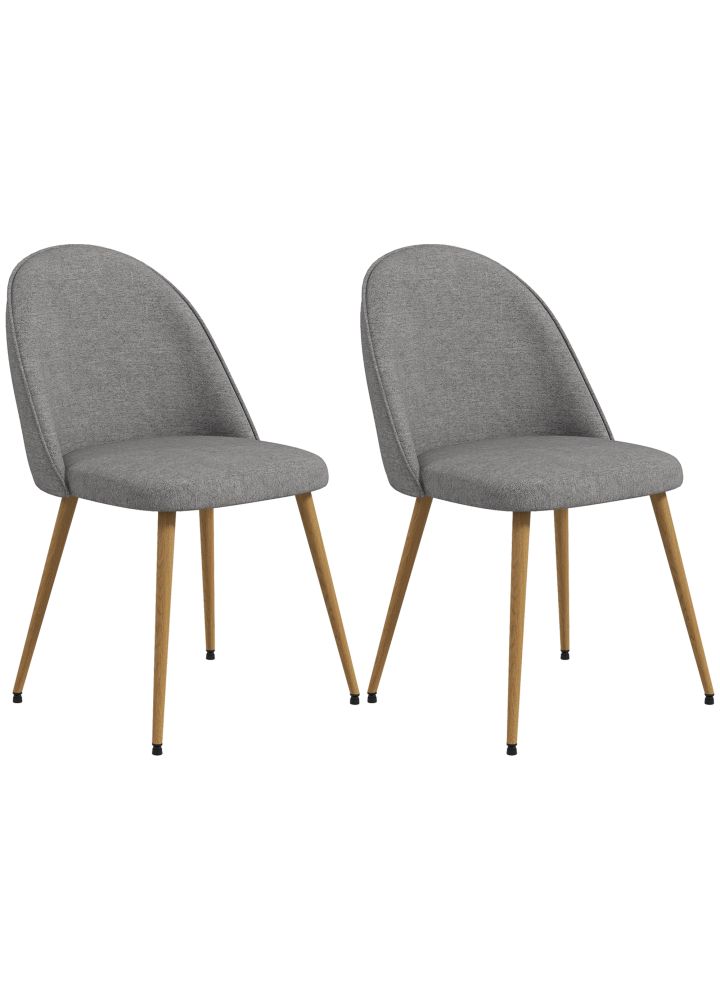 Pack 2 Sillas Helsinki Lino Gris
